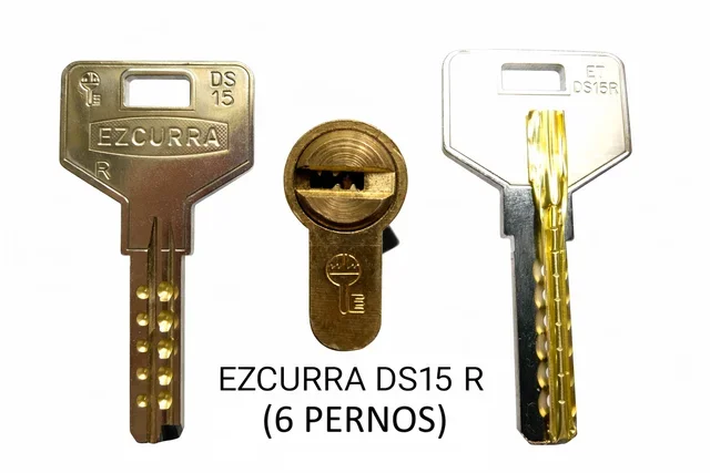 Llave y bombín Ezcurra DS15 R de 6 pernos, en un artículo sobre el robo por impresión en Mijas